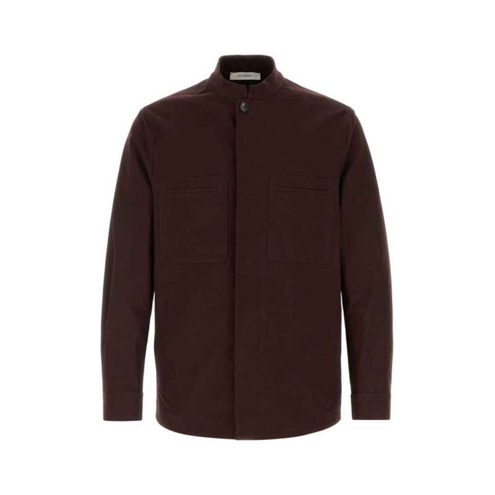 Umit Benan Men Brown Stretch Cotton Bruce Jacket